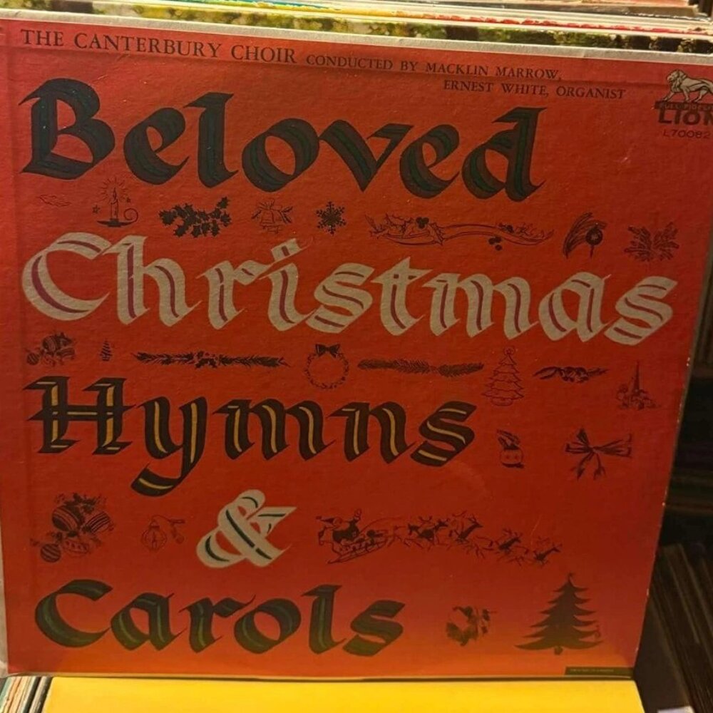 Canterbury Choir – Beloved Christmas Hymns & Carols Vintage 33rpm VG+ AB69